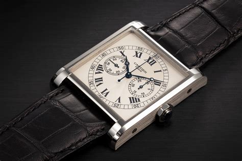 cartier tank chronograph watch.